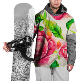 Накидка на куртку 3D с принтом Яркие выразительные розы в Белгороде, 100% полиэстер |  | 