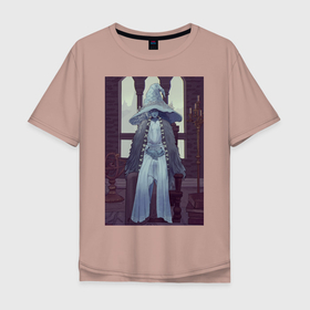 Мужская футболка хлопок Oversize с принтом Elde Ring Ведьма Ренни в Курске, 100% хлопок | свободный крой, круглый ворот, “спинка” длиннее передней части | Тематика изображения на принте: 
