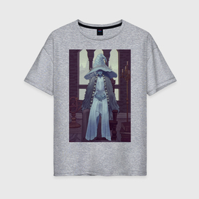 Женская футболка хлопок Oversize с принтом Elde Ring Ведьма Ренни в Санкт-Петербурге, 100% хлопок | свободный крой, круглый ворот, спущенный рукав, длина до линии бедер
 | 