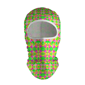 Балаклава 3D с принтом Желтый, зеленый, малиновый калейдоскопический неоновый орнамент , 100% полиэстер, ткань с особыми свойствами — Activecool | плотность 150–180 г/м2; хорошо тянется, но при этом сохраняет форму. Закрывает шею, вокруг отверстия для глаз кайма. Единый размер | Тематика изображения на принте: 