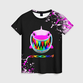Женская футболка 3D с принтом 6IX9INE  GOOBA   краска в Екатеринбурге, 100% полиэфир ( синтетическое хлопкоподобное полотно) | прямой крой, круглый вырез горловины, длина до линии бедер | Тематика изображения на принте: 