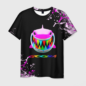 Мужская футболка 3D с принтом 6IX9INE  GOOBA   краска , 100% полиэфир | прямой крой, круглый вырез горловины, длина до линии бедер | 