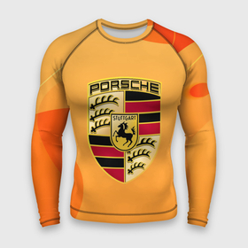 Мужской рашгард 3D с принтом Porsche Абстракция в городе Новоалтайск,  |  | 