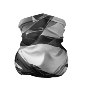 Бандана-труба 3D с принтом Осколки кристалла, тёмная абстракция в Новосибирске, 100% полиэстер, ткань с особыми свойствами — Activecool | плотность 150‒180 г/м2; хорошо тянется, но сохраняет форму | 