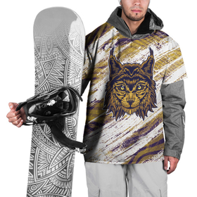 Накидка на куртку 3D с принтом Золотая рысь в Белгороде, 100% полиэстер |  | Тематика изображения на принте: 