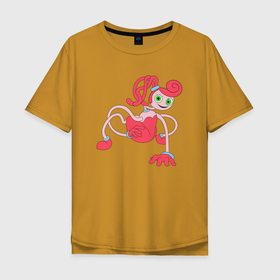 Мужская футболка хлопок Oversize с принтом Mommy long logs PP в Тюмени, 100% хлопок | свободный крой, круглый ворот, “спинка” длиннее передней части | 