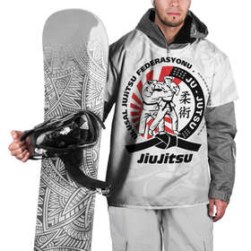 Накидка на куртку 3D с принтом Jiujitsu emblem Джиу джитсу в Санкт-Петербурге, 100% полиэстер |  | 