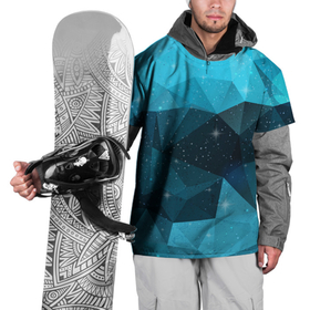 Накидка на куртку 3D с принтом Полигональный космос , 100% полиэстер |  | Тематика изображения на принте: 