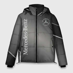 Мужская зимняя куртка 3D с принтом Mercedes абстракция карбон в Кировске, верх — 100% полиэстер; подкладка — 100% полиэстер; утеплитель — 100% полиэстер | длина ниже бедра, свободный силуэт Оверсайз. Есть воротник-стойка, отстегивающийся капюшон и ветрозащитная планка. 

Боковые карманы с листочкой на кнопках и внутренний карман на молнии. | 
