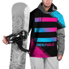 Накидка на куртку 3D с принтом OneRepublic   neon gradient , 100% полиэстер |  | Тематика изображения на принте: 