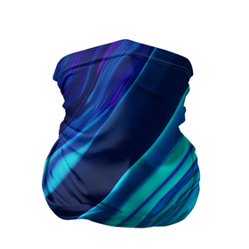 Бандана-труба 3D с принтом Голографические волны, тёмная абстракция в Екатеринбурге, 100% полиэстер, ткань с особыми свойствами — Activecool | плотность 150‒180 г/м2; хорошо тянется, но сохраняет форму | Тематика изображения на принте: 