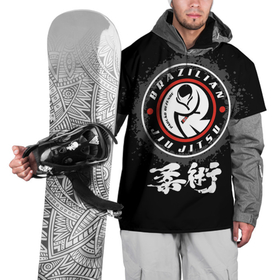 Накидка на куртку 3D с принтом Brazilian fight club Jiu jitsu fighter в Курске, 100% полиэстер |  | 