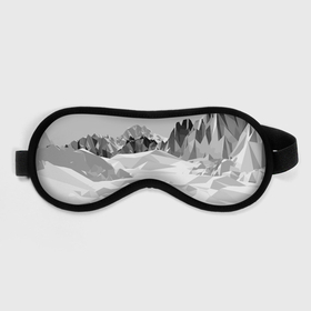 Маска для сна 3D с принтом Полигональные стилизованные горы   вершина в Тюмени, внешний слой — 100% полиэфир, внутренний слой — 100% хлопок, между ними — поролон |  | Тематика изображения на принте: 
