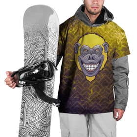 Накидка на куртку 3D с принтом Безумная обезьяна в Екатеринбурге, 100% полиэстер |  | 