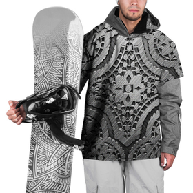 Накидка на куртку 3D с принтом Кружевная кольчуга в Тюмени, 100% полиэстер |  | 