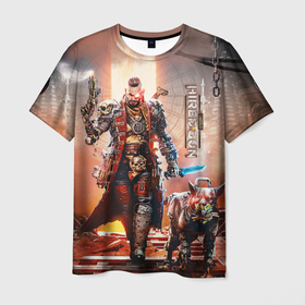 Мужская футболка 3D с принтом Necromunda: Hired Gun   Warhammer 40 000 , 100% полиэфир | прямой крой, круглый вырез горловины, длина до линии бедер | 