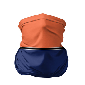 Бандана-труба 3D с принтом Combined pattern striped orange red blue в Курске, 100% полиэстер, ткань с особыми свойствами — Activecool | плотность 150‒180 г/м2; хорошо тянется, но сохраняет форму | Тематика изображения на принте: 
