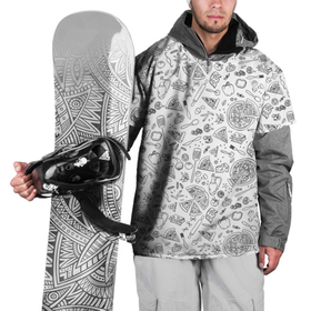 Накидка на куртку 3D с принтом КУЛИНАРНЫЙ УЗОР в Тюмени, 100% полиэстер |  | 