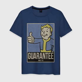 Мужская футболка хлопок с принтом Vault guarantee boy в Санкт-Петербурге, 100% хлопок | прямой крой, круглый вырез горловины, длина до линии бедер, слегка спущенное плечо. | 