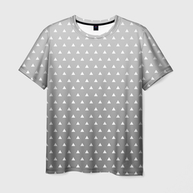 Мужская футболка 3D с принтом Кимоно Зеницу Агацума   Черно белое , 100% полиэфир | прямой крой, круглый вырез горловины, длина до линии бедер | 