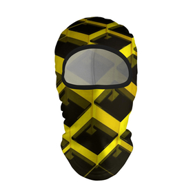 Балаклава 3D с принтом Желтые ступеньки в Новосибирске, 100% полиэстер, ткань с особыми свойствами — Activecool | плотность 150–180 г/м2; хорошо тянется, но при этом сохраняет форму. Закрывает шею, вокруг отверстия для глаз кайма. Единый размер | 