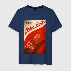 Мужская футболка хлопок с принтом Drink nuka   cola в Екатеринбурге, 100% хлопок | прямой крой, круглый вырез горловины, длина до линии бедер, слегка спущенное плечо. | 
