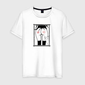 Мужская футболка хлопок с принтом Царапки в Новосибирске, 100% хлопок | прямой крой, круглый вырез горловины, длина до линии бедер, слегка спущенное плечо. | 