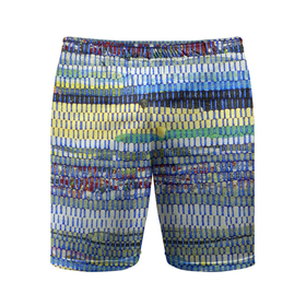 Мужские шорты спортивные с принтом Сшитые воедино кусочки ткани   patchwork в Тюмени,  |  | Тематика изображения на принте: 