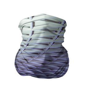Бандана-труба 3D с принтом Ребристая абстрактная поверхность в Тюмени, 100% полиэстер, ткань с особыми свойствами — Activecool | плотность 150‒180 г/м2; хорошо тянется, но сохраняет форму | 