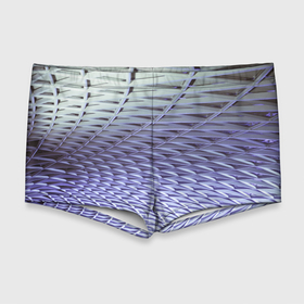 Мужские купальные плавки 3D с принтом Ребристая абстрактная поверхность в Тюмени, Полиэстер 85%, Спандекс 15% |  | 