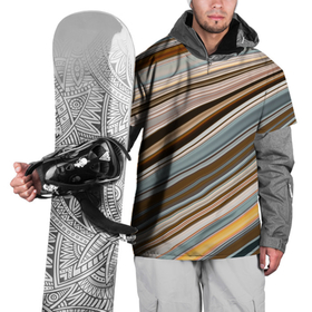 Накидка на куртку 3D с принтом Colored wavy lines в Тюмени, 100% полиэстер |  | 