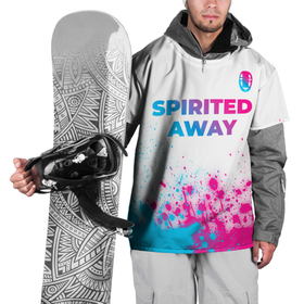 Накидка на куртку 3D с принтом Spirited Away neon gradient style: символ сверху в Кировске, 100% полиэстер |  | 
