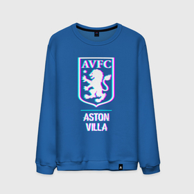 Мужской свитшот хлопок с принтом Aston Villa FC в стиле glitch в Екатеринбурге, 100% хлопок |  | 