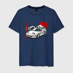 Мужская футболка хлопок с принтом Toyota Mr2 w10 в Тюмени, 100% хлопок | прямой крой, круглый вырез горловины, длина до линии бедер, слегка спущенное плечо. | 