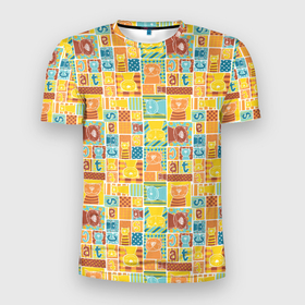 Мужская футболка 3D Slim с принтом Кот попарт в Петрозаводске, 100% полиэстер с улучшенными характеристиками | приталенный силуэт, круглая горловина, широкие плечи, сужается к линии бедра | 