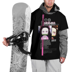 Накидка на куртку 3D с принтом Незуко Камадо   Клинок, рассекающий демонов в Кировске, 100% полиэстер |  | Тематика изображения на принте: 