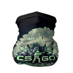 Бандана-труба 3D с принтом CS GO green , 100% полиэстер, ткань с особыми свойствами — Activecool | плотность 150‒180 г/м2; хорошо тянется, но сохраняет форму | Тематика изображения на принте: 