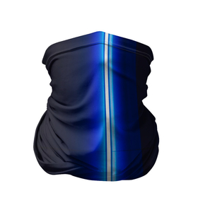 Бандана-труба 3D с принтом Неоновое синее свечение в Курске, 100% полиэстер, ткань с особыми свойствами — Activecool | плотность 150‒180 г/м2; хорошо тянется, но сохраняет форму | 