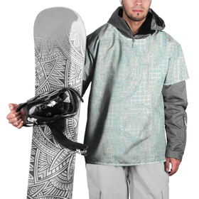 Накидка на куртку 3D с принтом Круги на клетчатом серо белом  фоне в Тюмени, 100% полиэстер |  | 