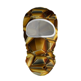 Балаклава 3D с принтом Золотые камни в Екатеринбурге, 100% полиэстер, ткань с особыми свойствами — Activecool | плотность 150–180 г/м2; хорошо тянется, но при этом сохраняет форму. Закрывает шею, вокруг отверстия для глаз кайма. Единый размер | 