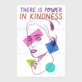 Магнитный плакат 2Х3 с принтом There is power in kindness в Тюмени, Полимерный материал с магнитным слоем | 6 деталей размером 9*9 см | 