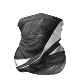 Бандана-труба 3D с принтом Чёрно белый тропический вайб в Белгороде, 100% полиэстер, ткань с особыми свойствами — Activecool | плотность 150‒180 г/м2; хорошо тянется, но сохраняет форму | 