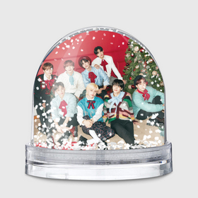 Игрушка Снежный шар с принтом Stray Kids Christmas EveL в Рязани, Пластик | Изображение внутри шара печатается на глянцевой фотобумаге с двух сторон | Тематика изображения на принте: 