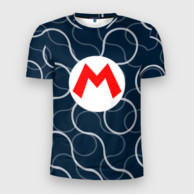 Мужская футболка 3D Slim с принтом Super Mario Sunshine в Новосибирске, 100% полиэстер с улучшенными характеристиками | приталенный силуэт, круглая горловина, широкие плечи, сужается к линии бедра | Тематика изображения на принте: 