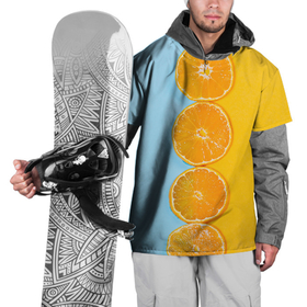 Накидка на куртку 3D с принтом Круглые апельсинки в Петрозаводске, 100% полиэстер |  | Тематика изображения на принте: 