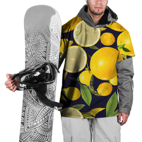 Накидка на куртку 3D с принтом Лимонные дольки в Тюмени, 100% полиэстер |  | 