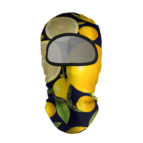 Балаклава 3D с принтом Лимонные дольки в Тюмени, 100% полиэстер, ткань с особыми свойствами — Activecool | плотность 150–180 г/м2; хорошо тянется, но при этом сохраняет форму. Закрывает шею, вокруг отверстия для глаз кайма. Единый размер | 