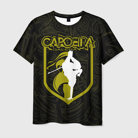 Мужская футболка 3D с принтом Capoeira Galera , 100% полиэфир | прямой крой, круглый вырез горловины, длина до линии бедер | Тематика изображения на принте: 