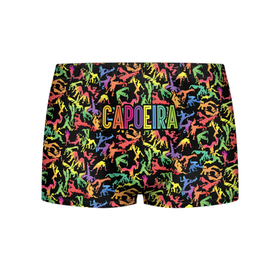 Мужские трусы 3D с принтом Capoeira colorful mens в Ухте, 50% хлопок, 50% полиэстер | классическая посадка, на поясе мягкая тканевая резинка | 