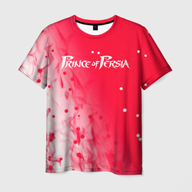 Мужская футболка 3D с принтом prince of persia   пламя в Петрозаводске, 100% полиэфир | прямой крой, круглый вырез горловины, длина до линии бедер | Тематика изображения на принте: 